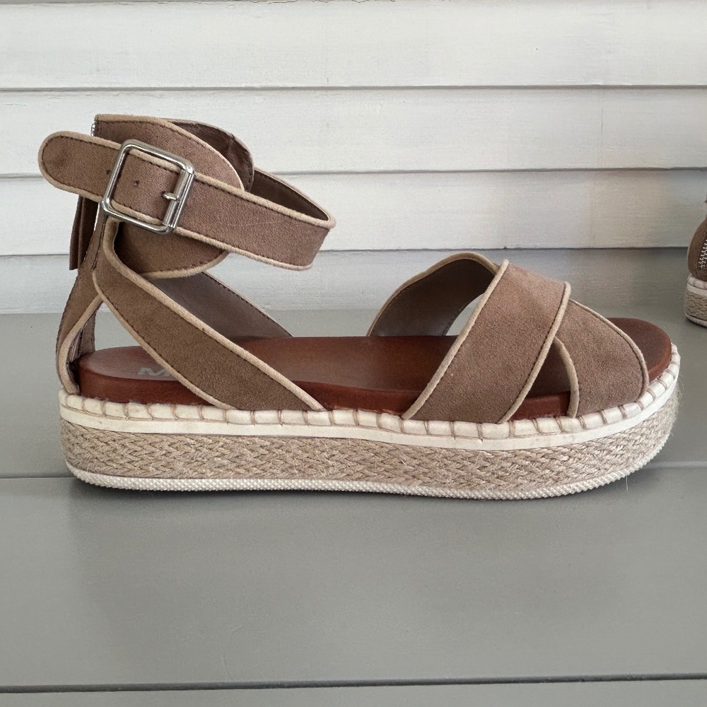 MIA Tan Platform Sandals